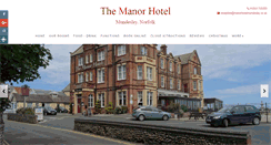 Desktop Screenshot of manorhotelmundesley.co.uk